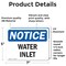 Signmission Water Inlet, 7 in W x Rectangle, Vinyl Decal OS-2PACK-NS-D-57-L-18973 - alternate 2